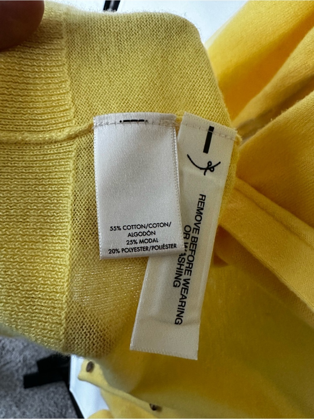 Ann Taylor Sunny Yellow Button-Up Cardigan - Picture 5 of 6
